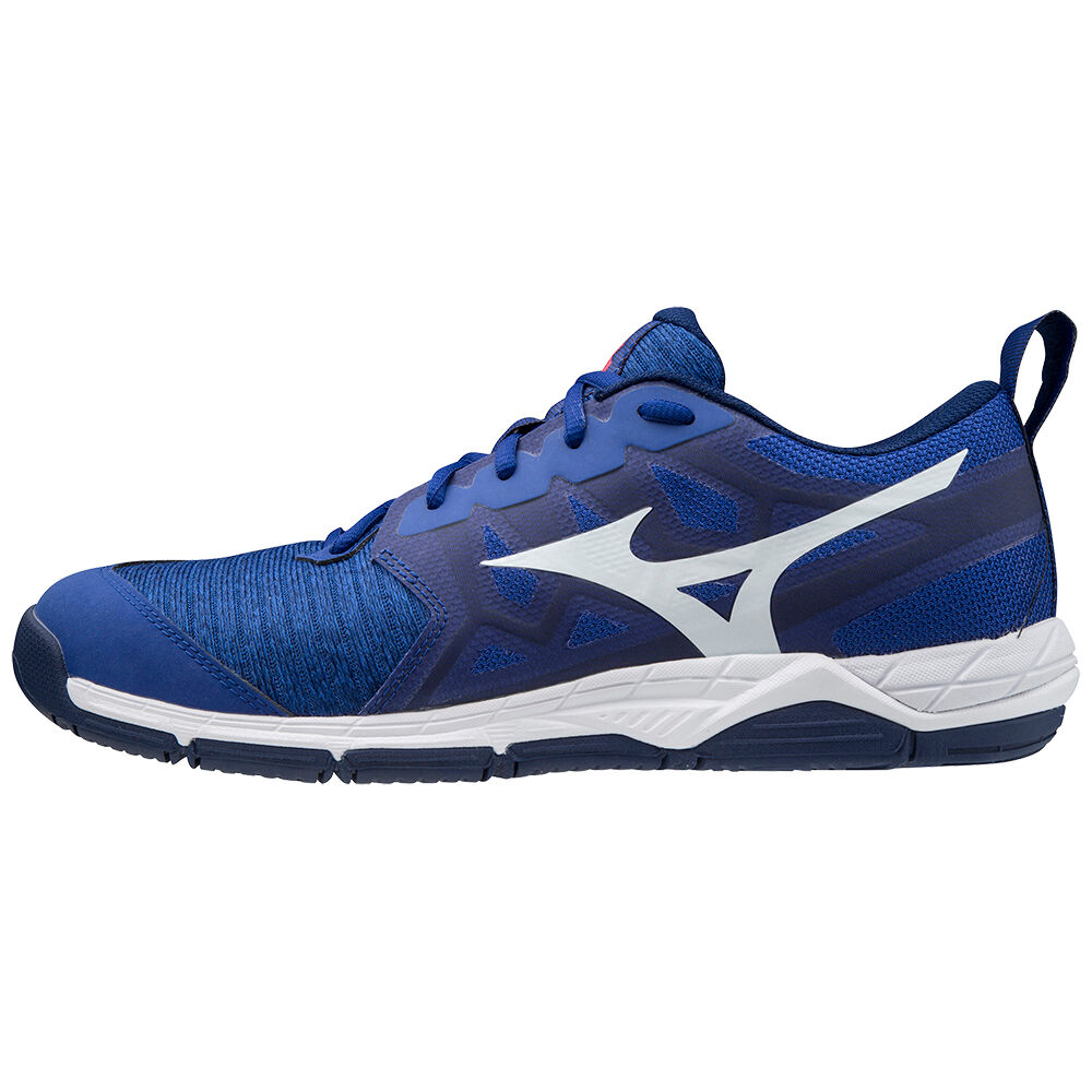 Scarpe Pallavolo Mizuno Wave Supersonic 2 Uomo - Blu/Bianche/Rosa - 67482-FBLJ